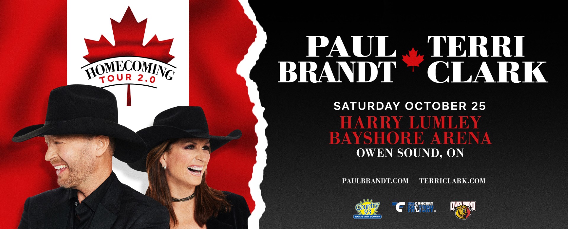 Event image Paul Brandt & Terri Clark - Homecoming Tour 2.0
